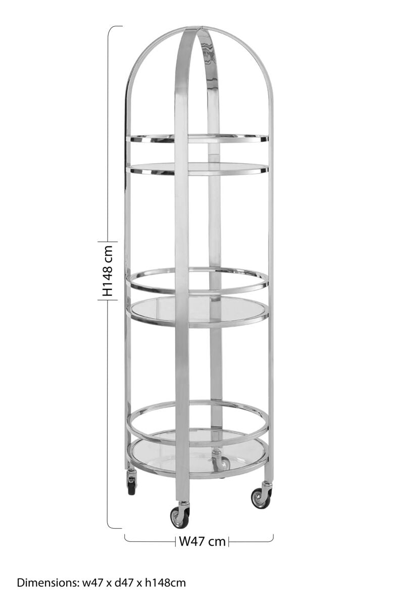 Piermount Silver Finish Cart - Image 9