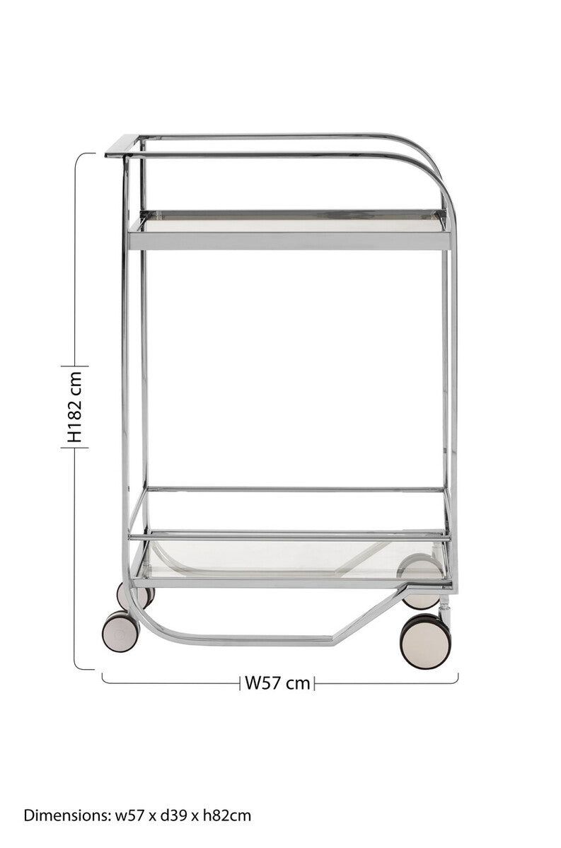 Piermount 2 Tier Serving Trolley