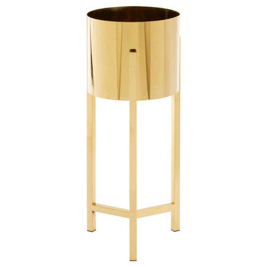 Piermount Large Gold Finish Planter - Image 8