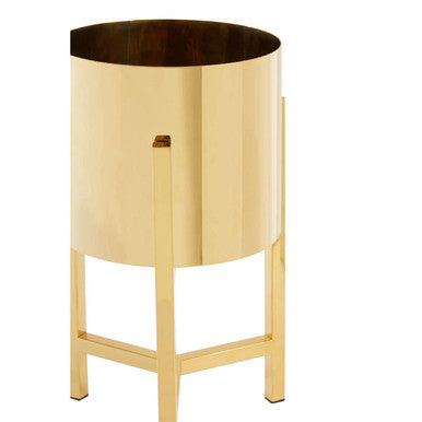 Piermount Small Gold Finish Planter - Image 8