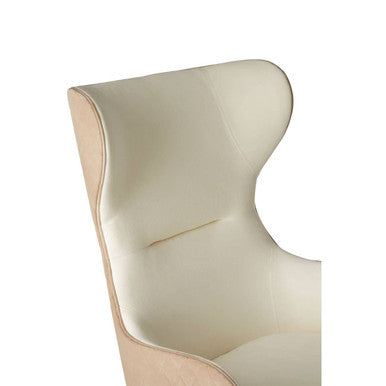 Piermount Ivory Wingback Chair - Image 7