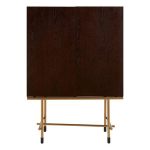 Delta Walnut Veneer Drinks Cabinet