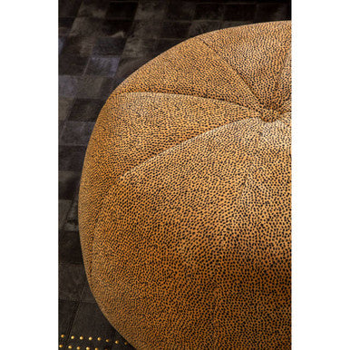 Manhattan Leopard Print Pouffe