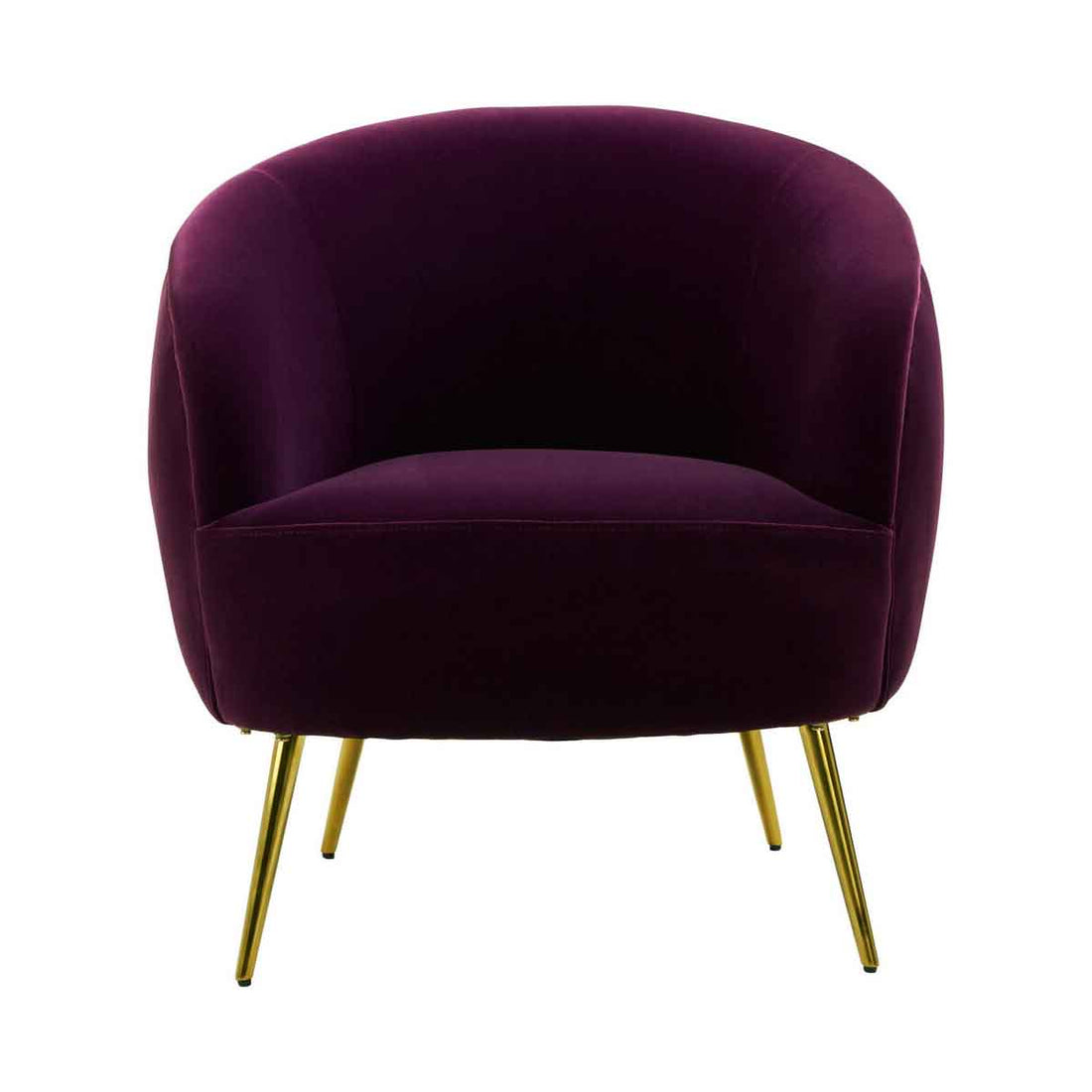 Manhattan Purple Velvet Armchair