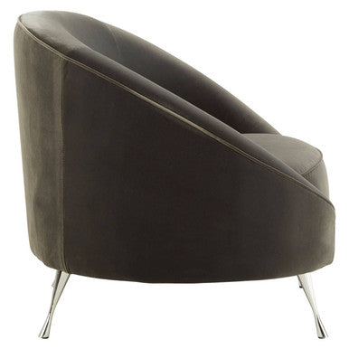 Manhattan Grey Velvet Armchair