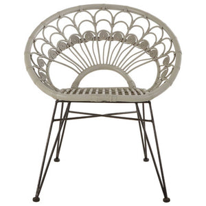 Manado Grey Natural Rattan Chair