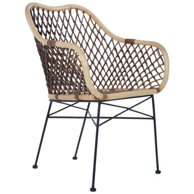 Manado Natural Croco Rattan Arm Chair