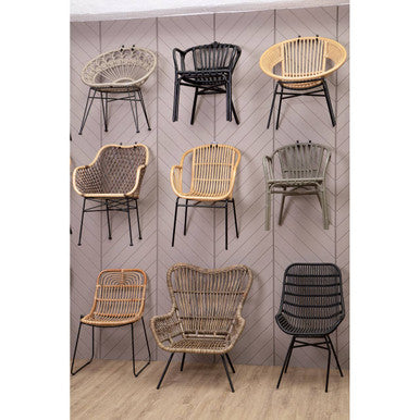 Manado Natural Croco Rattan Arm Chair