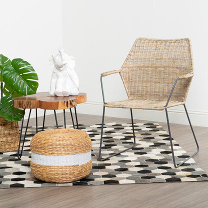 Manado Angled Design Natural Rattan Chair