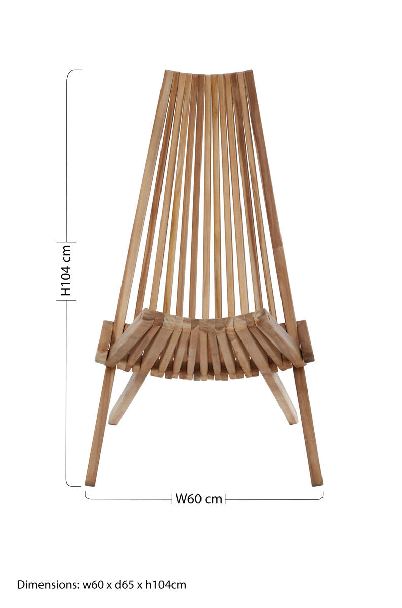 Manado Wooden Lounge Chair