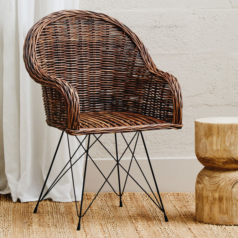 Manado Natural Croco Rattan Chair
