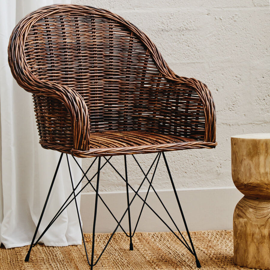 Manado Natural Croco Rattan Chair