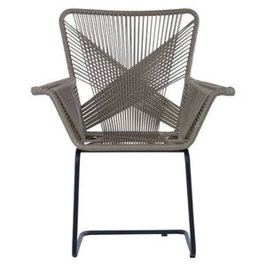 Manado Grey Rattan Effect Woven Chair