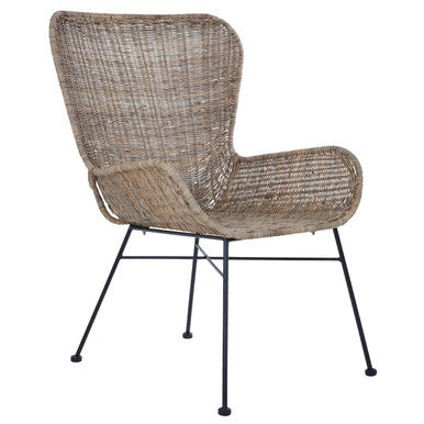Manado Curved Design Natural Rattan Chair