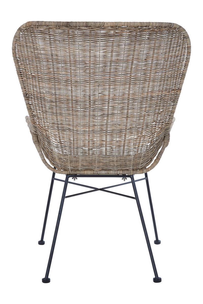 Manado Curved Design Natural Rattan Chair