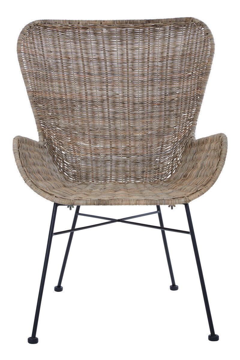 Manado Curved Design Natural Rattan Chair