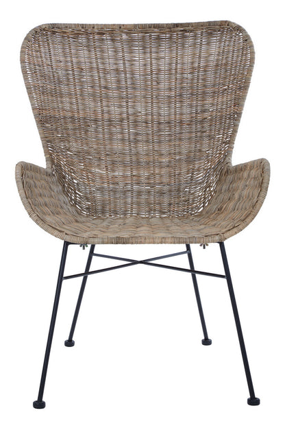 Manado Curved Design Natural Rattan Chair
