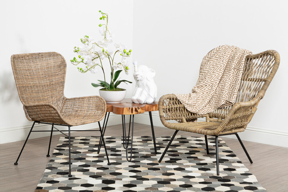 Manado Curved Design Natural Rattan Chair