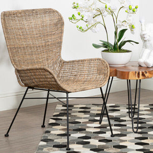 Manado Curved Design Natural Rattan Chair