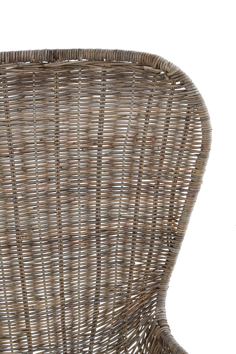 Manado Curved Design Natural Rattan Chair
