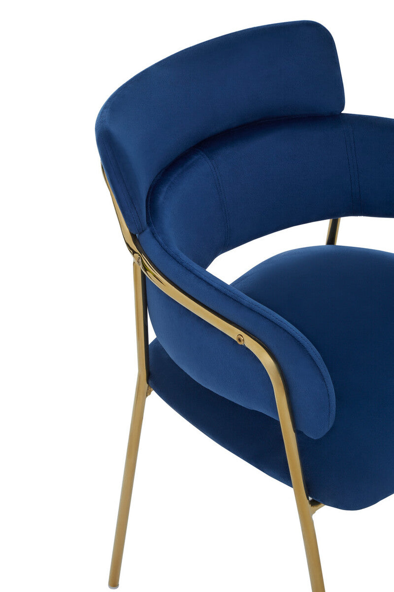 Tamzin Blue Velvet Dining Chair
