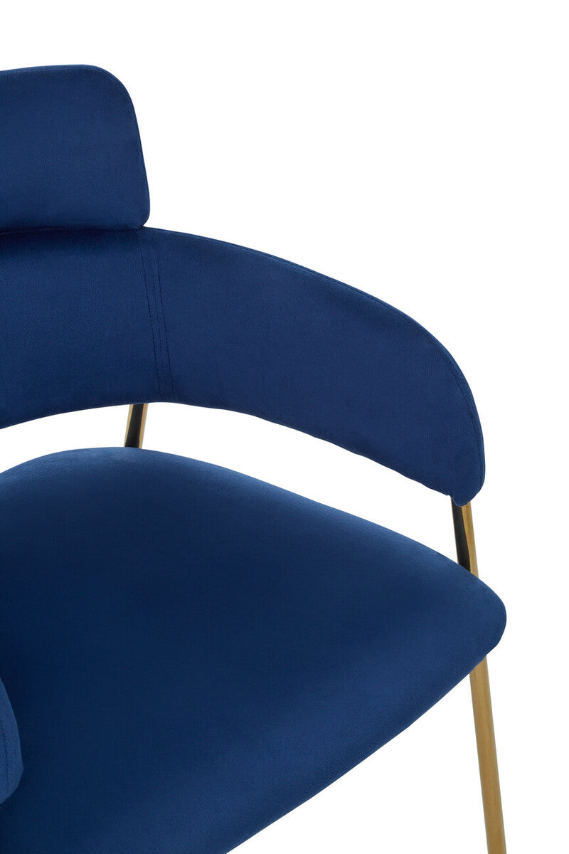 Tamzin Blue Velvet Dining Chair