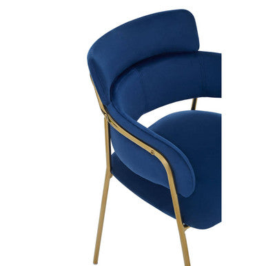 Tamzin Blue Velvet Dining Chair