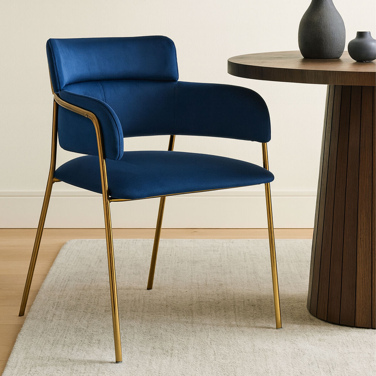 Tamzin Blue Velvet Dining Chair