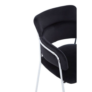 Tamzin Black Velvet Dining Chair