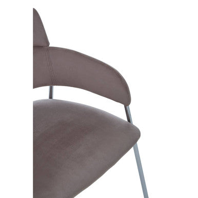 Tamzin Mink Velvet Dining Chair