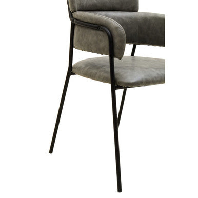 Tamzin Grey Faux Leather Dining Chair