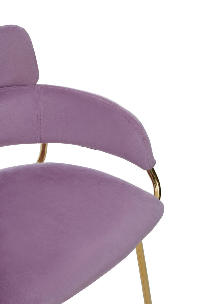 Tamzin Pink Velvet Bar Chair