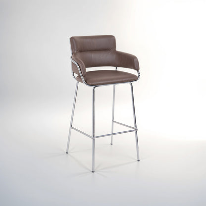 Tamzin Mink Velvet Bar Chair