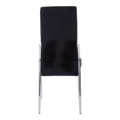 Tamzin Black Velvet High Back Dining Chair