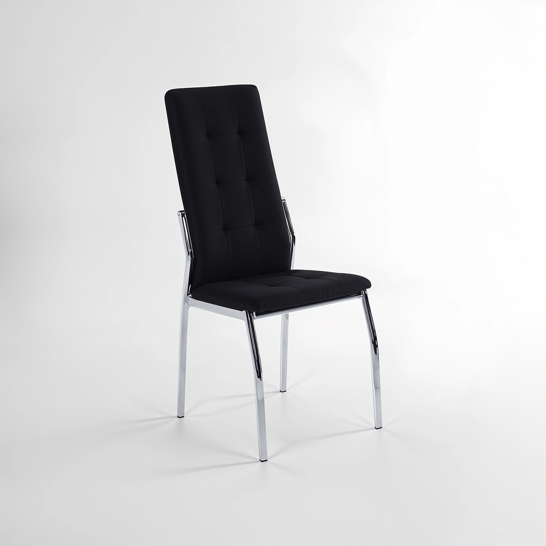 Tamzin Black Velvet High Back Dining Chair