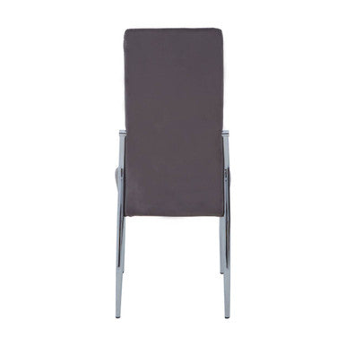 Tamzin Grey Velvet High Back Dining Chair