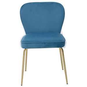 Tamzin Blue Velvet Tapered Back Dining Chair