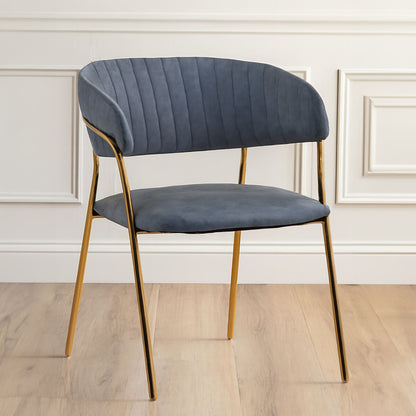 Tamzin Dark Grey Faux Leather Dining Chair