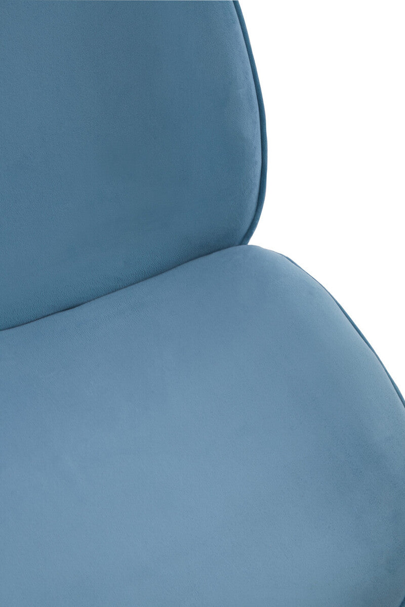 Tamzin Blue Winged Gold Finish Dining Chair