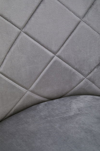 Tamzin Mink Velvet Splayed Dining Chair