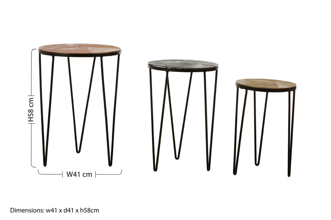 Mirano Set Of 3 Side Tables
