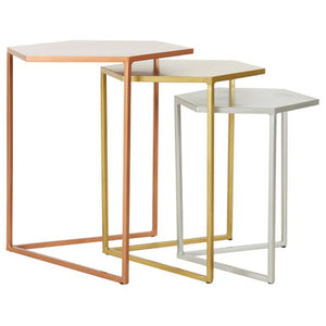 Rabia Nest Of 3 Hexagonal Nesting Table