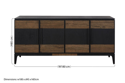 Salvar Two Tone Oak Wood Sideboard