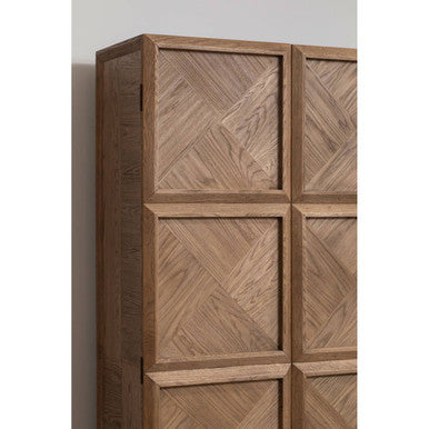 Salvar Natural Oak Wood Tall Cabinet - Image 9