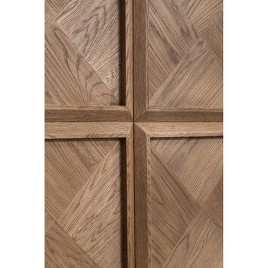 Salvar Natural Oak Wood Tall Cabinet - Image 10