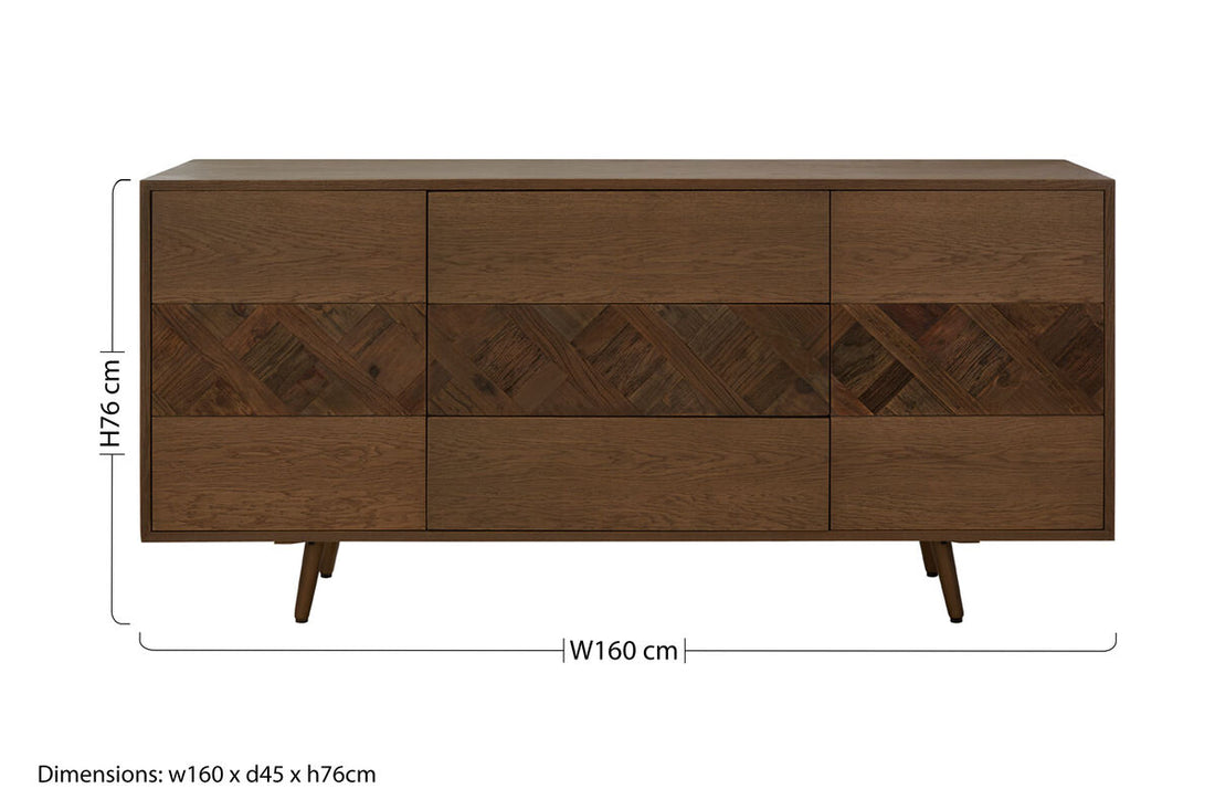 Salvar Oak and Elm Wood Sideboard - Image 10