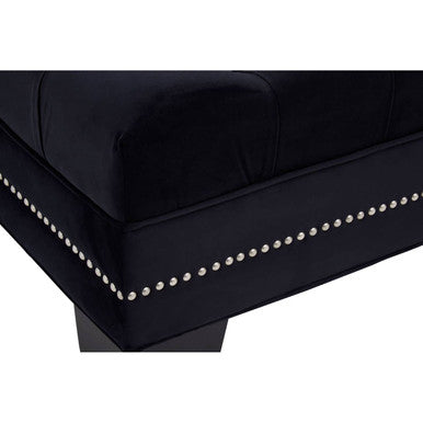 Sofia Black Footstool - Image 4