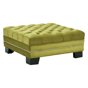 Sofia Moss Velvet Footstool