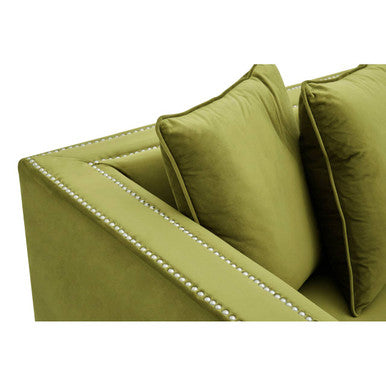 2 Seater Moss Velvet Sofa, Sofia - Image 6