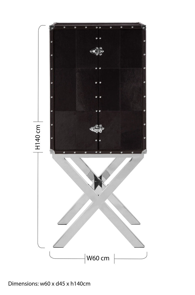 Kensington Townhouse Cross Base Drinks Cabinet - Image 8